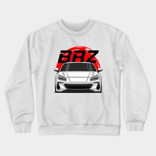 New Gen White BRZ MK2 Front JDM Crewneck Sweatshirt